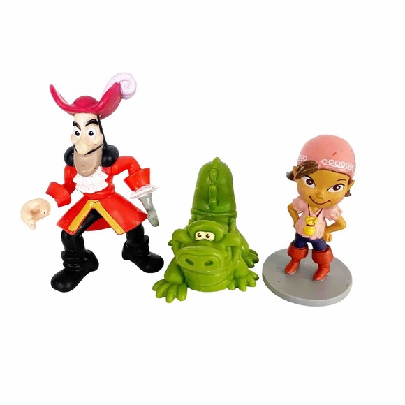 Imaginext DISNEY CAPTAIN HOOK Jake & The Neverland Pirates Figure Lot of 3 - Picture 1 of 8